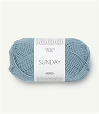 6501 Isblå Sunday, Merino uld